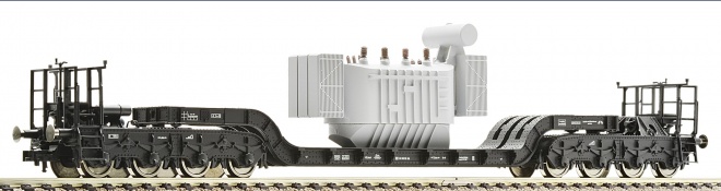 Flat car that is loaded with a transformer<br /><a href='images/pictures/Fleischmann/226925.jpg' target='_blank'>Full size image</a>